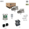 KEY UNDERKIT2x INT,2xCF,1x CT-202,1x RX4,1 pár FT-32,2x SUB-44WR sada pre podzemný pohon do 3m / krídlo, verzia 230V (Set od KEY pre podzemné motory)