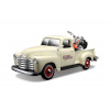Maisto - Harley-Davidson Custom, 1950 Chevrolet 3100 Pickup + 2001 FLSTS Heritage Springer, 1:24