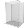 Mexen Kioto walk-in sprchový panel 90 x 90 x 30 cm, priehľadný, brúsený nikel - 800-090-090-221-97-00-030