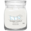 Yankee Candle vonná sviečka Signature v skle stredná Clean Cotton, 368 g, M