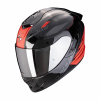Moto prilba SCORPION EXO-1400 EVO II AIR LUMA čierno/červená - Veľkosť M