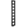 Sapho BLOCK vykurovacie teleso 280x1750 mm, čierna matná