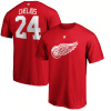 Fanatics Pánské tričko Chris Chelios #24 Detroit Red Wings NHL Name & Number T-Shirt - Red Veľkosť: L