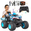 AUTO RC MONSTER TRUCK DIAĽKOVO OVLÁDANÝ 13 KM/H MODRÝ S LED