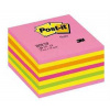 Samolepiaci bloček, 76x76 mm, 450 lístkov, 3M POSTIT, ružový