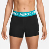 Nike Pro Three Inch Shorts Womens Blk/Cactus/Wht 12 (M)