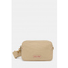 Calvin Klein crossbody kabelka dámska bavlnená LV04F3385G béžová ONE SIZE