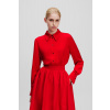 KOŠEĽA KARL LAGERFELD FLUID BUTTON DOWN SHIRT RACING RED