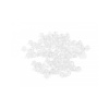 Plastové koráliky kraklované Ø6 mm - 30 g 1 Transparent