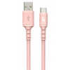 Tb Kábel USB-USB C 1m silikón ružový