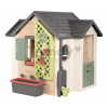 Domček pre záhradníka s kvetináčmi Garden House Life Smoby rozšíriteľný s odkvapom a mriežka s kŕmidlom pre vtáčiky 135 cm s UV filtrom od 24 mes - mo