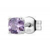 Brosway Stylová stříbrná single náušnice Fancy Magic Purple FMP07