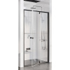 Ravak Pivot - Sprchové dvere pivotové dvojdielne PDOP2-100, 961-1011 mm, čierna/sklo 03GA0300Z1