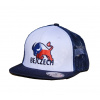 Šiltovka BejkRoll Snap Trucker BEJCZECH Logo - White/Navy