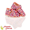 Manik detské papučky 2S Jahôdky na bielej, Veľkosť obuvi 32+Manik Dievčenské plátené papuče Manik 2S Jahôdky na bielej, Veľkosť obuvi 32