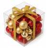 Nerozbitné Vianočné Gule Na Stromček Zlaté Vianočné Vianočné Ozdoby 50 Kusov