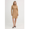Šaty s prímesou vlny United Colors of Benetton 1444DV02F hnedá L