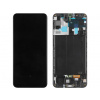 LCD displej + Dotykové sklo + Rám Samsung Galaxy A30s A307 Black Originál (Service Pack)