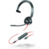 HP Poly Poly Blackwire 3315 Monaural Microsoft Teams Certified USB-C Headset +3.5mm Plug +USB-C/A Adapter 8X218AA (8X218AA)