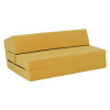 Kondela, Skladací matrac/kreslo, 2v1, žltá, VEDIS
