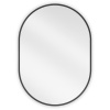 Mexen Loft oválne zrkadlo do kúpeľne 70 x 50 cm, čierny rám - 9851-070-050-000-70