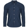 Tommy Hilfiger Košele s dlhým rukávom FLEX POPLIN AOP SF SHIRT Námornícka modrá