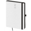 Týždenný diár 2026 A5 Memory biely s gumičkou