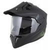 Enduro helma XD1, ZED (čierna matná, tmavo zelená)