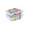 Pyrex Sada obdlžnikových doz sklo 2 x 0,8 l