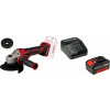 Einhell 4431155 plus 4512042 Akumulátorová úhlová bruska 125 mm, akumulátor, vč. nabíječky, Vč. Rychloupínacího matice, 18 V