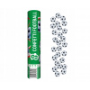 Konfety v tube Godan bielo-čierne futbalové 30 cm
