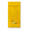Uterák/osuška s výšivkou vzor Furt dačo!- možnosť doplniť vlastný nápis Farba: 04-žltá, Dodatočný nápis: bez nápisu, Rozmer: Osuška 140x70cm