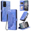 Peňaženkové kožené puzdro Totem Embossed na Honor 200 Lite 5G - FIalová