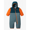 Detská kombinéza Columbia Powder Lite Reversible Bunting - metal/night wave