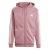 adidas Essentials Fleece 3-Stripes Full-Zip pánska mikina Crimson L