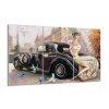 Vzor sklo retro auto lady GCE105x70-3467 (Vzor sklo retro auto lady GCE105x70-3467)