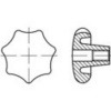 TOOLCRAFT hviezdicové rukoväti TO-5453892 10 ks; TO-5453892