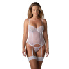 Korzet OBSESSIVE Alissium Corset biela XL/XXL