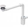 Geberit ONE - Úsporný umývadlový sifón s výpustom pre umývadla bez prepadu, d 40 mm, biela 152.099.01.1