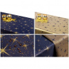 Obojstranný teflónový obrus Hviezdy veľké modro/zlatý 80cm x 80cm