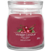 Yankee Candle vonná sviečka Signature v skle stredná Black Cherry, 368 g, M
