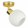 Luster visiace lampy Plafon Zlatá guľa biela rohož (Závesná lampa Luster Plafon Gold Ball White Mat)