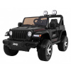 Ramiz Jeep Wrangler Rubicon batéria pre deti čierna + diaľkové ovládanie + MP3 LED rádio + EVA kolesá