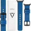 Pásik 24 mm modrý Samsung Galaxy Watch Ultra prírodná koža MOVEAR
