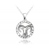 Strieborný náhrdelník MINET Zodiac znamenia KOZOROH JMAS9401SN45