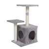 Škrabadlo pre mačky 30x45x70 cm AGA DS347-LIGHT GREY - svetlosivé