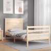 zahrada-XL Posteľný rám s čelom 90x200 cm masívne drevo 3194621