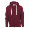 PAYPER DALLAS+ 000021-0001 / Celozapínacia pánska mikina s kapucňou - bordeaux 4XL