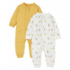 Pyžamo, župán - Onesie (kombinézy) h&M veľkosti 50 béžová, žltá (Rukáv 110)