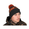 Čiapka Fox Collection Black/Orange Bobble Hat